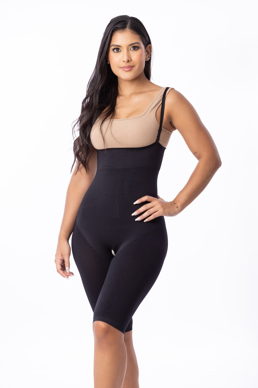Body Seamless Capri Raf Over, ref. 625603, color negro, vista frontal